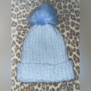 Blue beanie and it’s one size